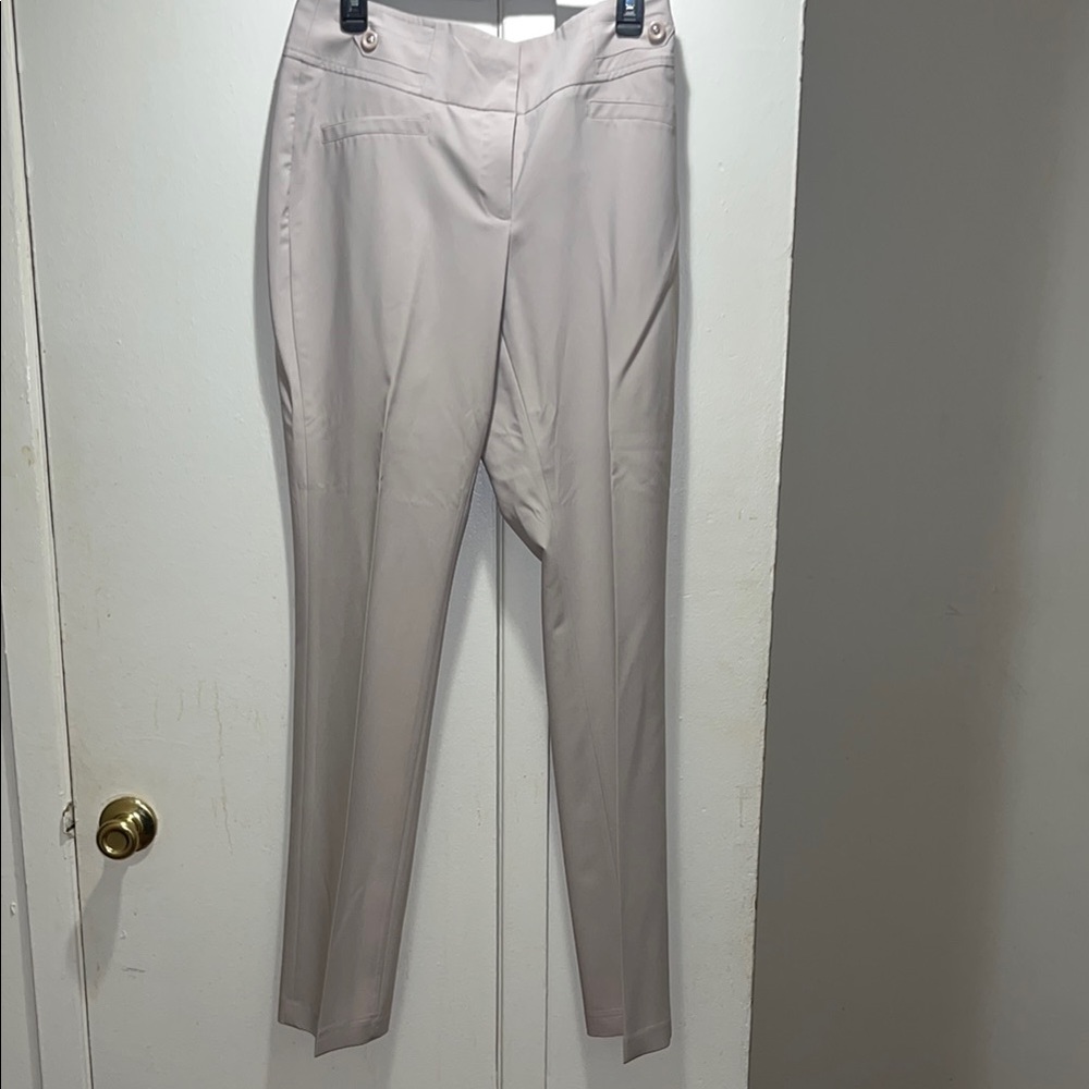 Suzy Shier Cream Tailored Trousers